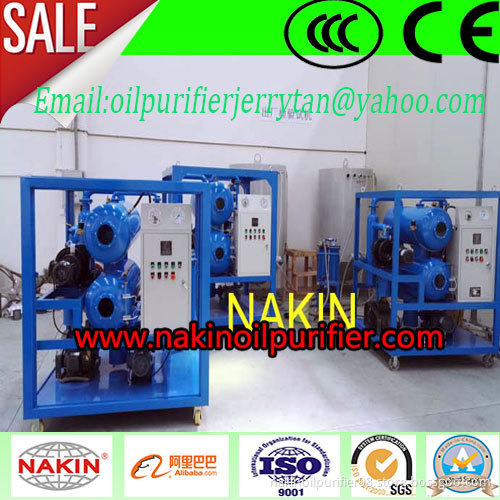 Double Stages High Efficiency Transformer Oil Purifier, Vacuum Oil Filtration Machine